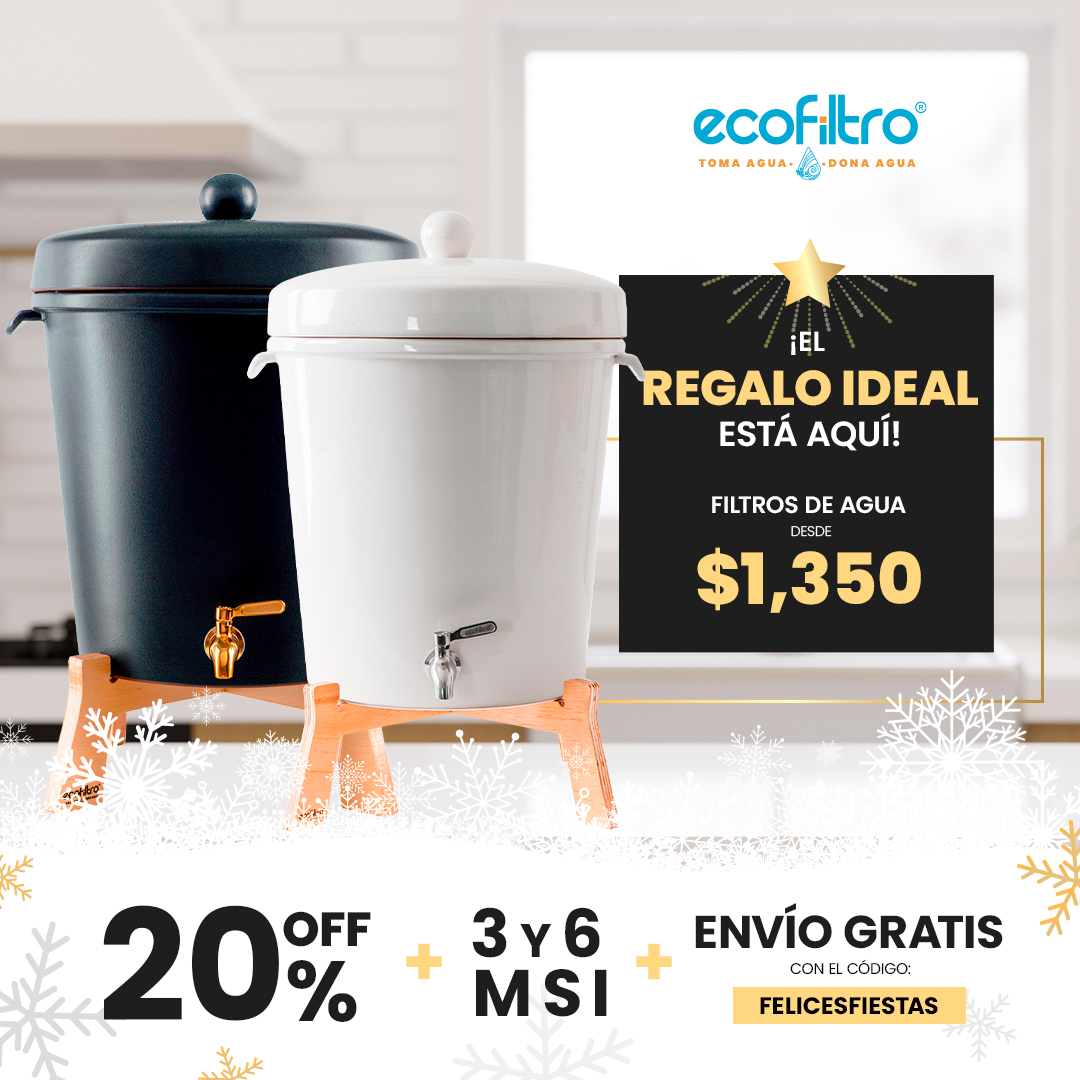Es la mejor época para soltar para siempre el garrafón 👋🏼 ¡Ahorra de una forma #ecológica y consciente en agua pura con #Ecofiltro! 🥳