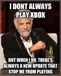 ConspiracyPants's tweet photo. Xbox is run by a Dark Lord. How else can you explain that when I don’t have time to play for MONTHS and when I finally have a spare 1/2 hr to sneak some play in, there is always a 4 hr update required. #XboxSeriesX #conspiracy #dad #husbands https://t.co/6hLXsynAiV
