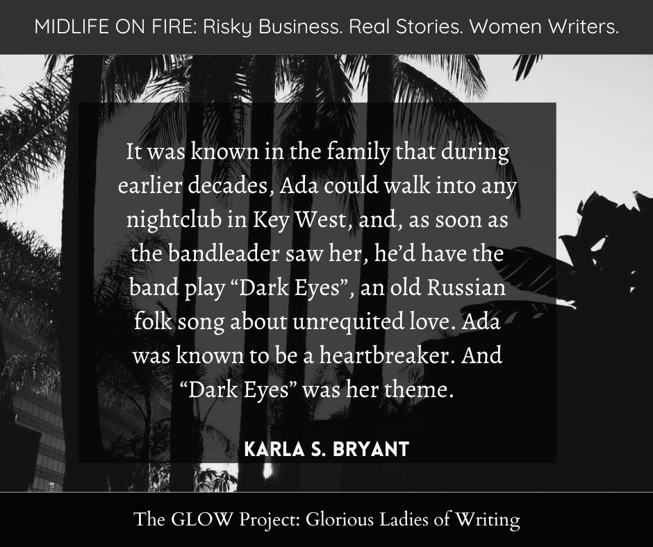 cklovewrites's tweet photo. Midlife on Fire Vol. 2 Writer Feature:
@KarlaSBryant has a tale to tell from a past she never knew & one that speaks of women in her lineage that prove to be strong, vivacious and maybe just a little bit notorious.
#MIDLIFEONFIRE #WOMENWRITERS #theglowproject #writerswords https://t.co/tDN3RlFtCc