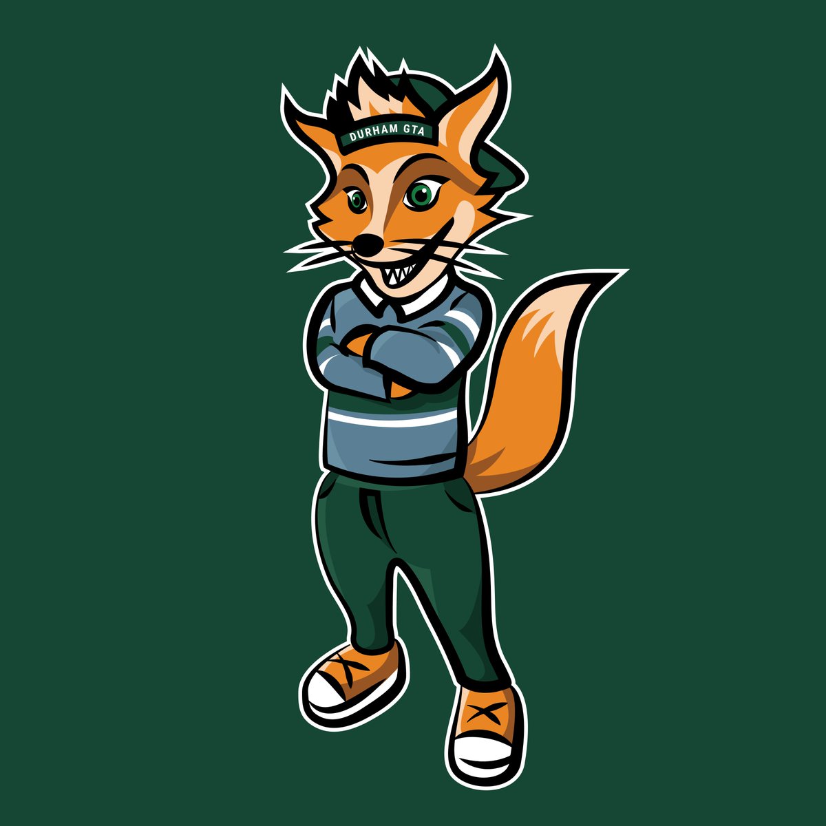 emscottdesign's tweet photo. COOL MASCOT ALERT! I almost forgot to share this fun fella I got to illustrate for Trent University Durham GTA 🦊
#trentu #durhamregion #ptbo #universitymascot #illustration #mascotart #canadiandesigner #ptbodesign #mascot #mascotlogo #mascotillustration #durhamgta #illustrator https://t.co/zPJQrD9uWq