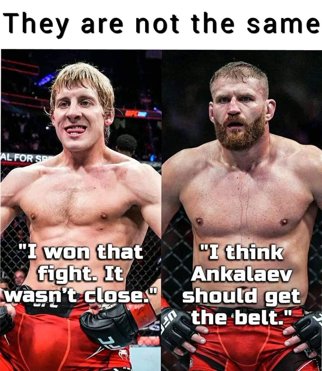 mmaforyou's tweet photo. They are not the same 🤷‍♂️🙅‍♂️ https://t.co/29jJ56RMbw