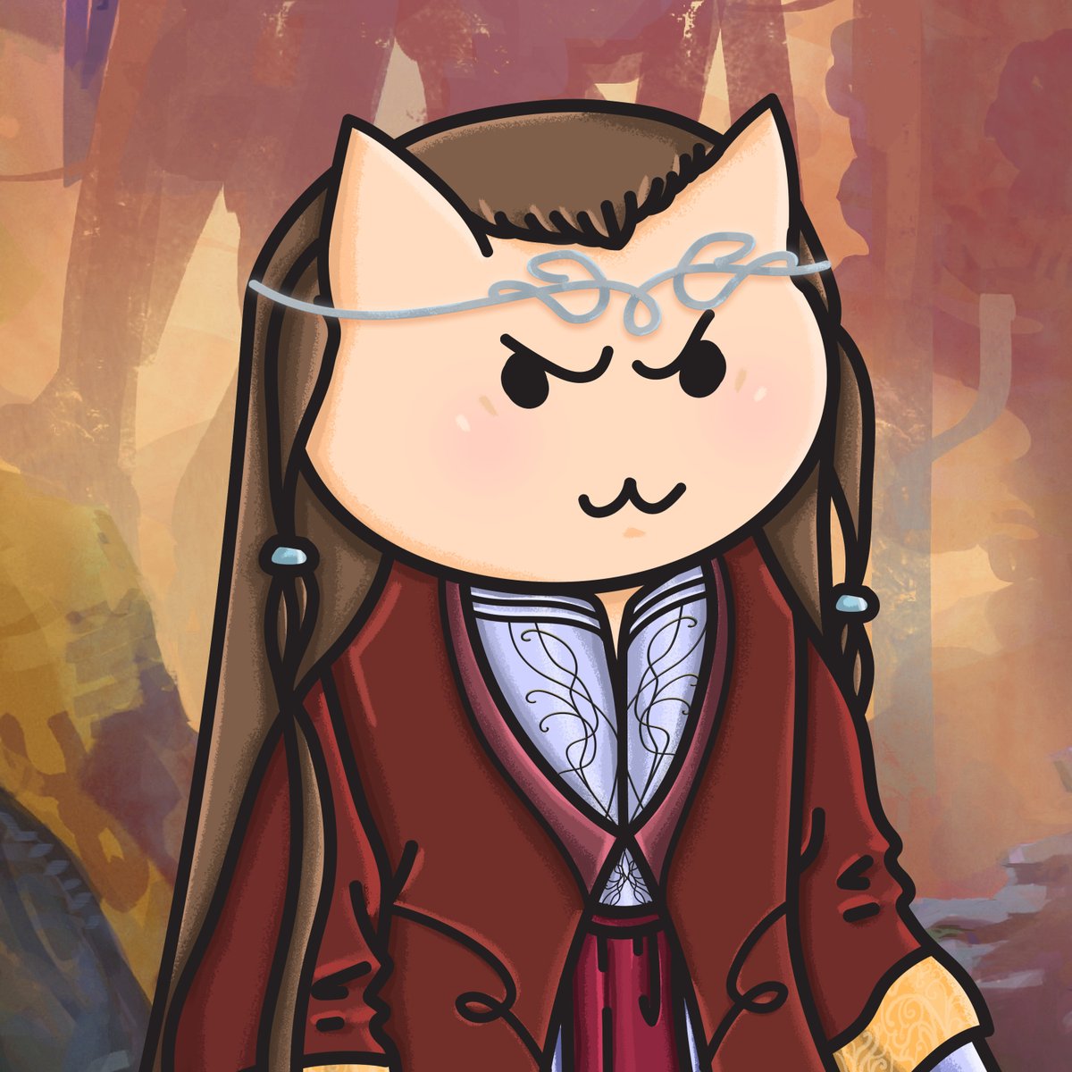 "I was there, Gandalf. I was there three thousand years ago, when Isildur took the ring. I was there the day the strength of Men failed."
—Elrond in The Fellowship of the Ring

✨❤️‍🔥✨

#MiddleEarthCats #LordOfTheRings