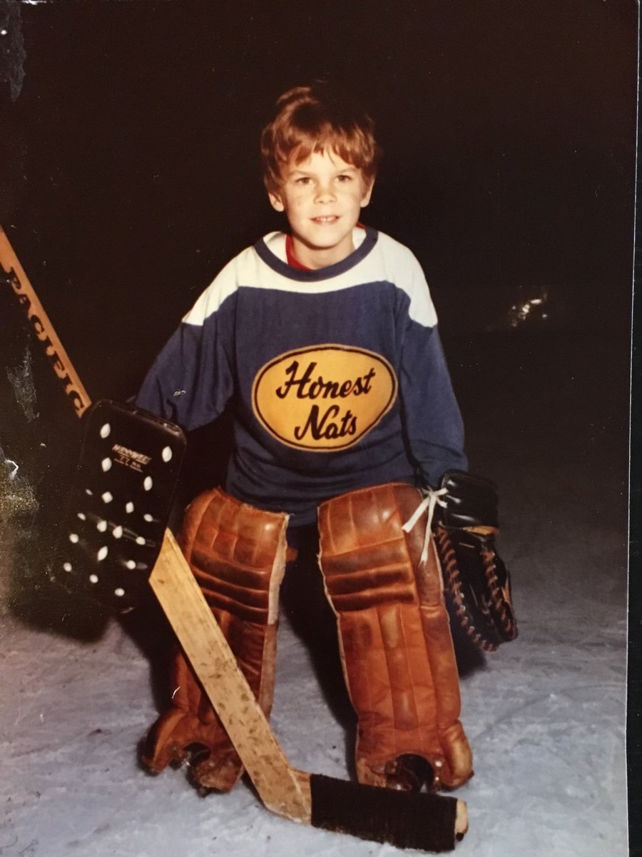 Shorty as a goal tender . Good positioning except the stick is too big and the catching glove should be open and facing the shooter. Ha