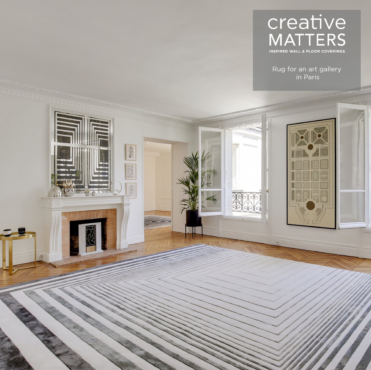 cmi_design's tweet image. A striking design fit for a Parisian art gallery. Read more about this featured project here: creativemattersinc.com/featured/under…

#creativematters #rugdesign #paris #artgallery #rug