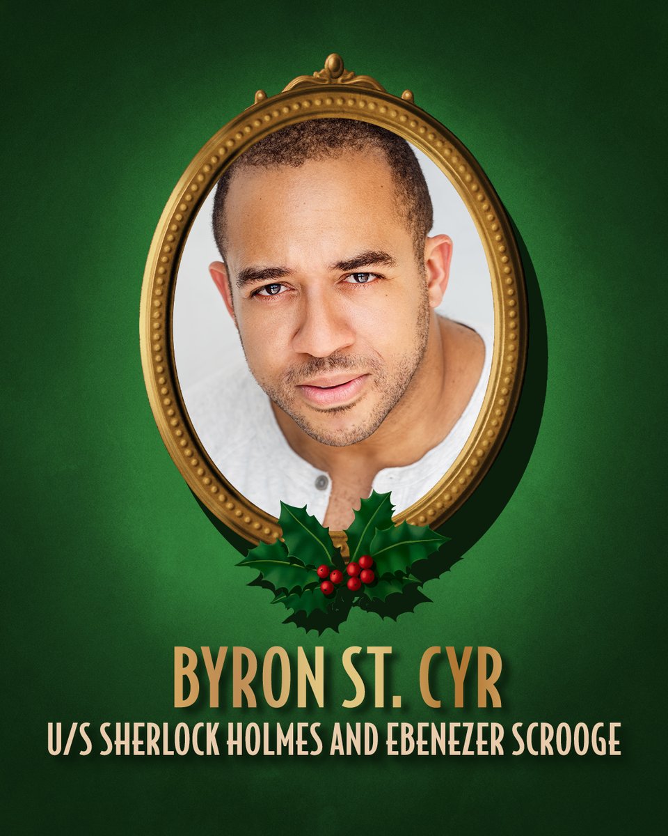 asherlockcarol's tweet photo. Meet Byron St. Cyr, who understudies Sherlock Holmes and Ebenezer Scrooge. Byron’s favorite holiday tradition starts on December 24 ⬇️ https://t.co/aO5J9mIbKi