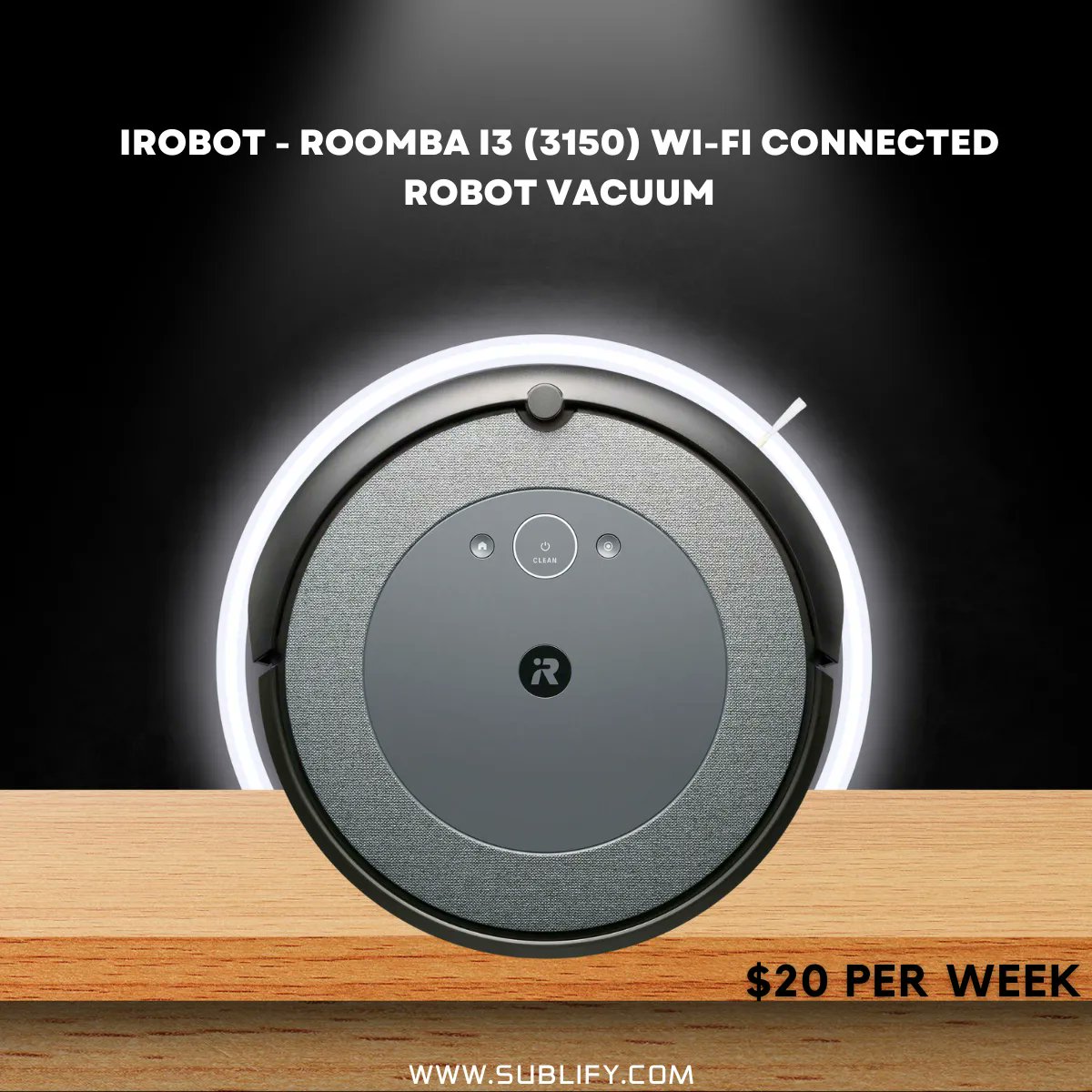 SublifyCom's tweet image. Start your lease now : buff.ly/3yiBYs0 
The robot vacuum cleans intelligently in straight lines back and forth, to thoroughly clean your floors while navigating around furniture.  
#sublify #vacuum #vacuumcleaner #cleaning #clean #dustmites #dust #detication #irobot #wifi