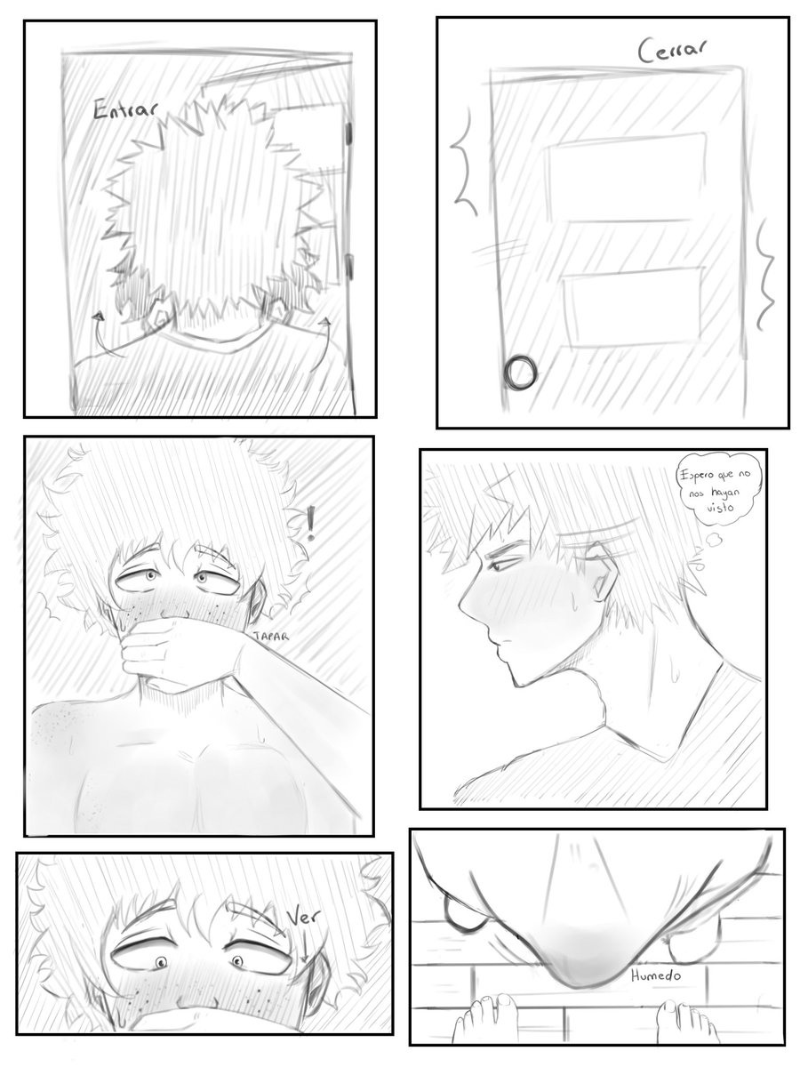 Yamekatty's tweet photo. Continuación del cómic bkdk🧡💚🔥 parte 3/(?) #BKDK #Deku #Bakugou #yaoi #nsfw_twt https://t.co/sEQ3q1tSKM