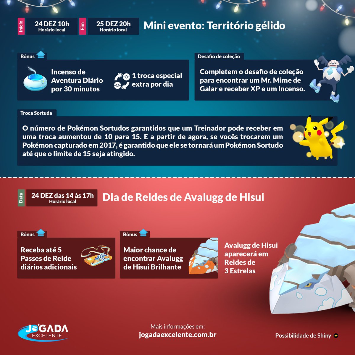 Jogada Excelente on X: Chefes de Reide disponíveis com o início do Evento  Festas do Pokémon GO 2019.  / X