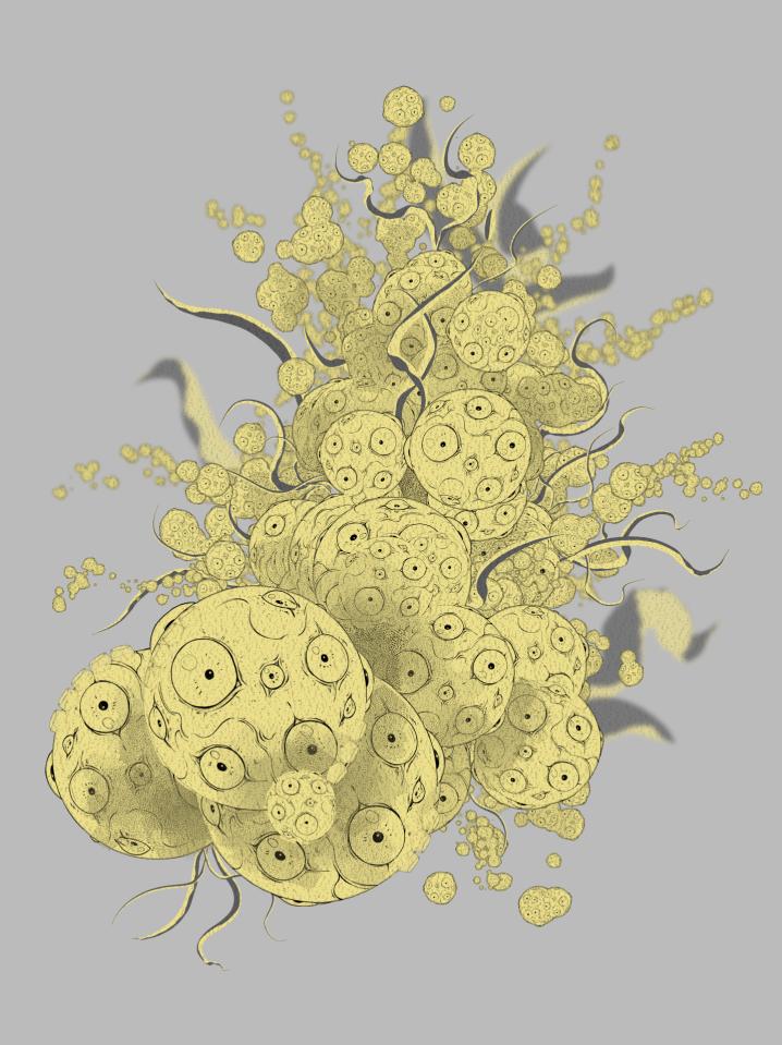 _Caos7's tweet image. Making and testing brushes for @Horrocubes 
#Lovecraft