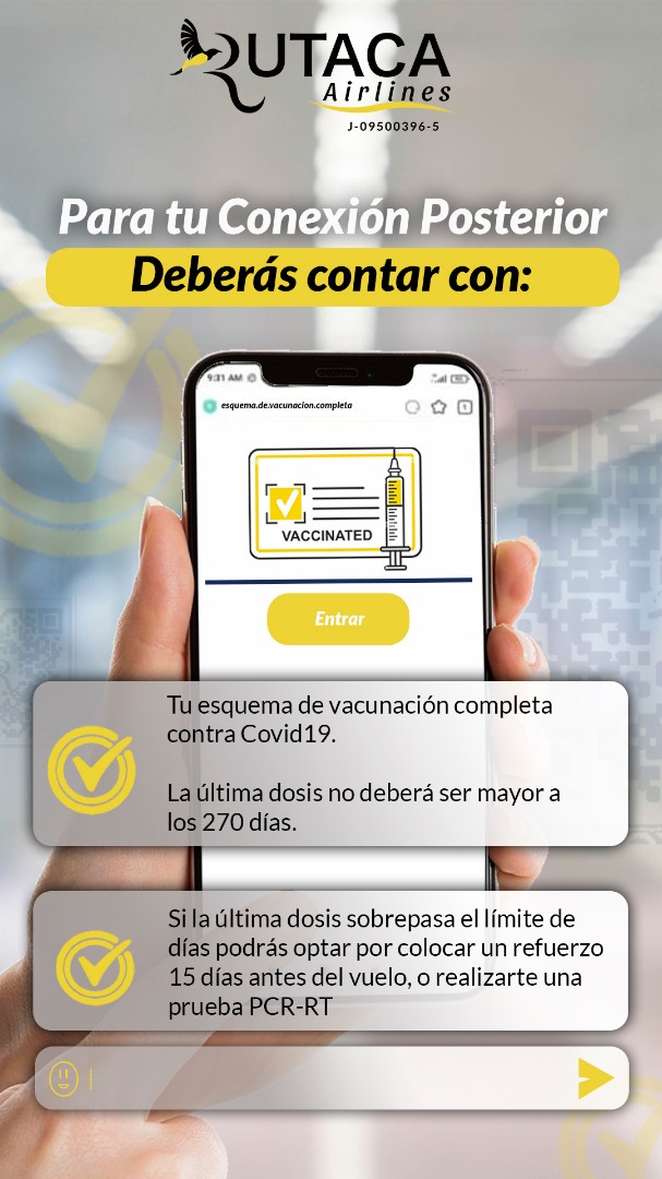 Aquí está todo lo que necesitas para viajar hacia tus Conexiones Posteriores, además de tu pasaporte y visa vigentes. ☝️