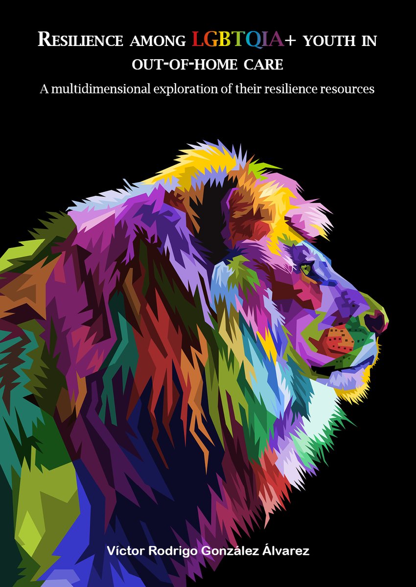 Today I received my first printed thesis!

The colourful lion design was inspired by my mom, a powerful Leo whose support has been essential for me. Some years ago she visited me in Gron and we put this puzzle together 😃
#LGBTQIA #resilience #PhD #phdlife  @rug_gmw 

@