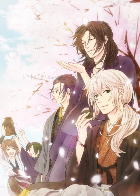 #春待ちの言祝ぎを久遠に奏でる新奥十周年の宴まだ仕事があるので何も用意ができず…過去絵で失礼いたします。 