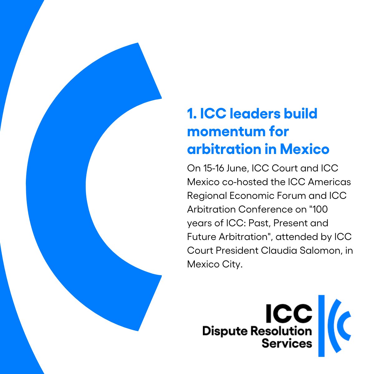 ICC_arbitration's tweet photo. From building bridges with local #arbitration and ADR communities to offering tailored educational programmes, our ICC LATAM team is leading the way in promoting efficient dispute resolution in the region!

See you again in 2023 for our #ICCCourtCentenary. #ICCLATAM https://t.co/nTyCviamtd