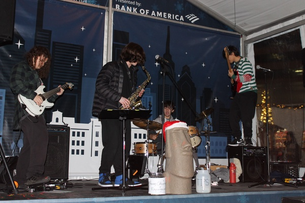 Check out these photo's of some of RHS's band members performing at the Christmas Village in Center City! Cole, Tommy, James, and Jeremy are great musicians and love making music together. Their band is called Refrigerator, check 'em out! #ridleymusic