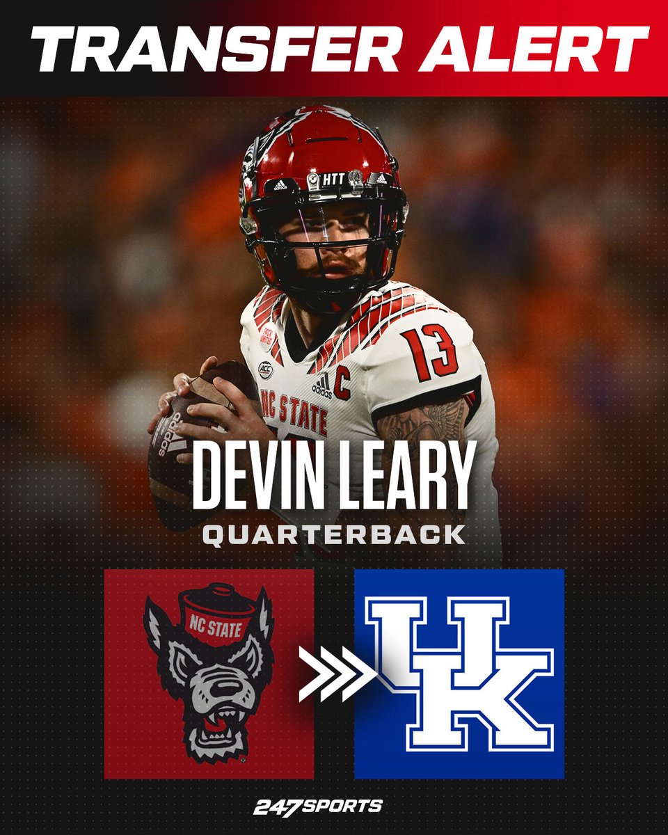 247Sports's tweet photo. Top transfer Devin Leary has committed to Kentucky 🏈 https://t.co/0MPn02VMOK