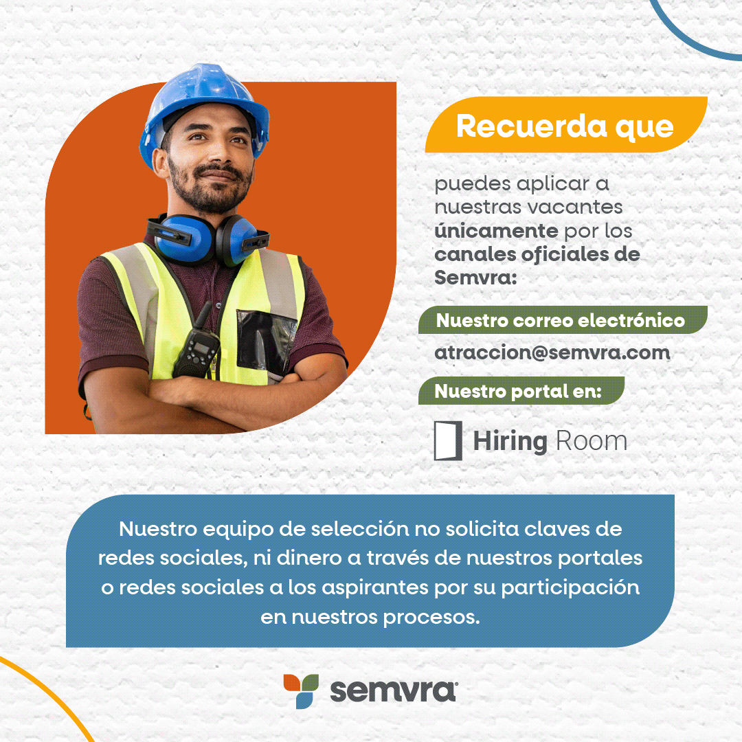 👆🏼Recuerda que nuestro equipo no solicita claves de redes sociales, ni dinero a los aspirantes por su participación en los procesos de selección de personal.

👀 Mira nuestras vacantes aquí: grupovilaseca.hiringroom.com/jobs