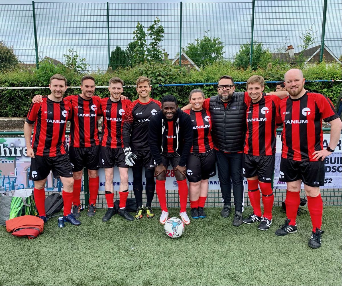 Great kit for Taniums charity football event to help raise money for mind ⚽️ 💙 

#kit #footballkit #footballevent #cutomfootballkit #deisgnyourownkit #designyourownfootballkit #kitbuilder #myclub