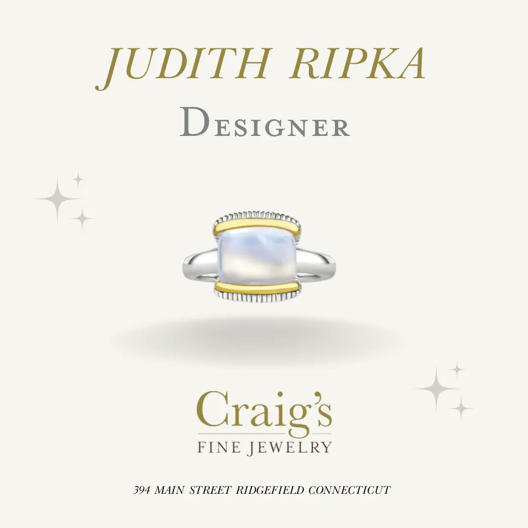 Today we're highlighting an eternity ring with rainbow moonstone and 18K gold by Judith Ripka. ✨ Head over to our website linked in our bio to see more rings!  #craigsfinejewelry #jewelry #rings #judithripka