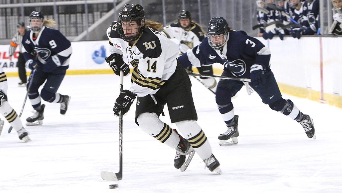 CHAWomensHockey's tweet photo. Morgan Neitzke's 1⃣1⃣ shots on goal for @LU_Hockey against Stonehill on Dec. 3 stands as the CHA single-season high heading into the second half.

#CollegeHockeyAmerica | #FirstHalfHighlights https://t.co/8OMzwjX1DI