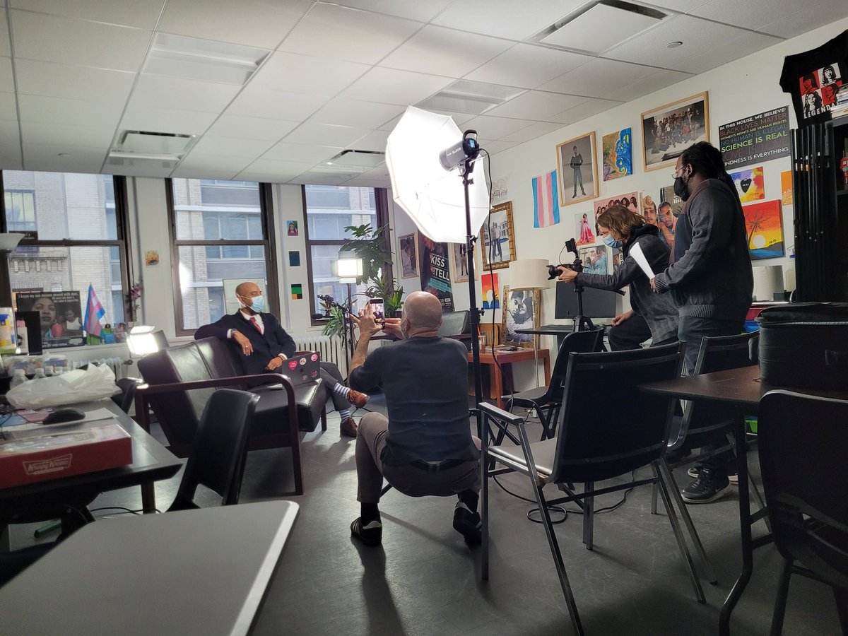 jillmarette99's tweet photo. Today, we are "behind the scenes" here at @GMHC working on our next short video with @BRICTV all about our #HIV and healthy #Aging programs for #PAWH and long-term survivors. 

➡️Check out our #NRCHA website here for more info: https://t.co/wBOKGSMWjz. https://t.co/ikgvCmwaRK