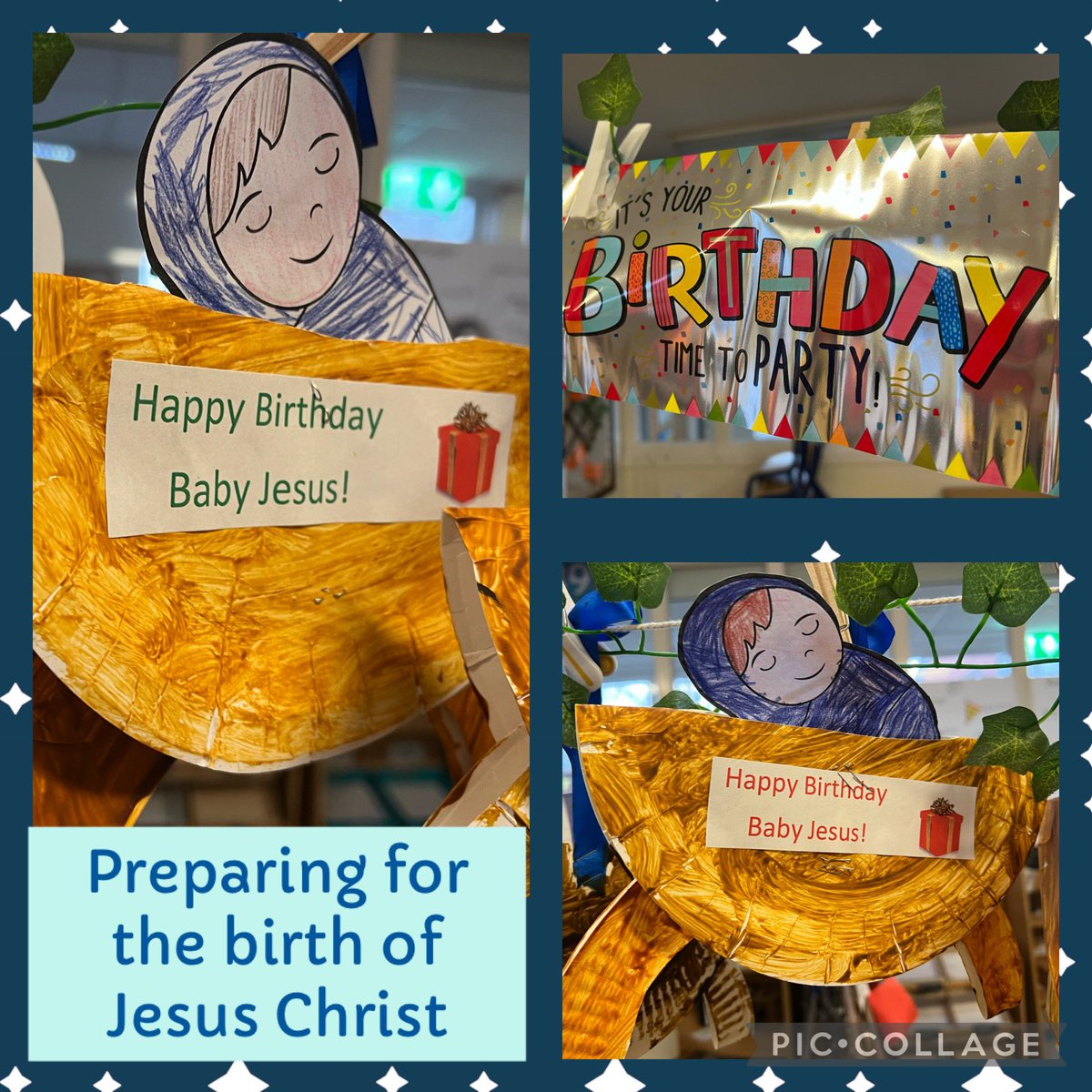 Canon_J_EYFS's tweet photo. In RE with Mrs Harrison, the children have created their own baby Jesus lying in manger #truemeaningofchristmas #earlyyears #understandingoftheworld @DioManchester https://t.co/OeFAdq7kDK