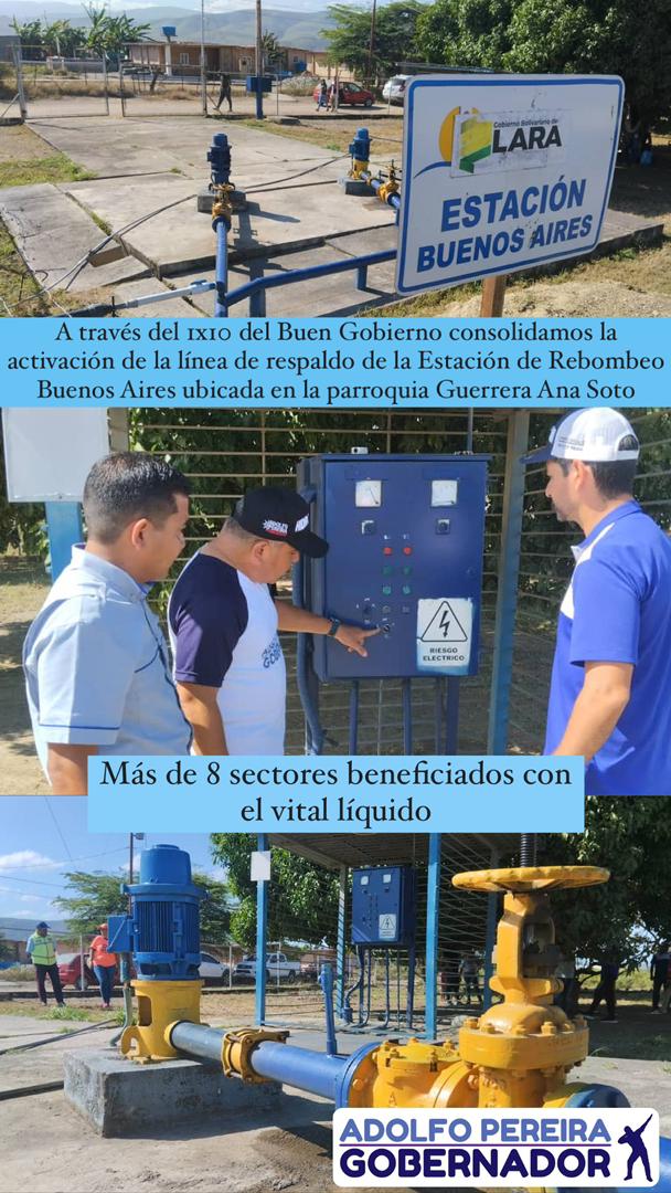 AdolfoP_Oficial's tweet photo. #AlMomento
#20Dic

A través del 1x10 del Buen Gobierno,  junto al equipo de @HidrolaraCA_, consolidamos la rehabilitación de la línea de respaldo de la Estación de Rebombeo Buenos Aires, ubicada en la parroquia Ana Soto en Iribarren, beneficiando directamente a más de 8 sectores. https://t.co/Q4RXANkgc3