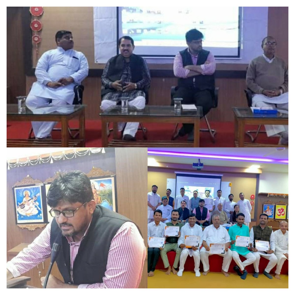I had the opportunity to be present at the closing ceremony of the five-day ICT training for selected teachers of Vidya Bharati's schools.