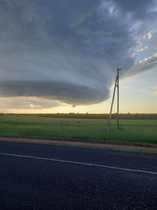 ReenvalSA's tweet photo. Beautiful #shelf_cloud spotted outside Marble Hall in Limpopo this afternoon. Photo: Buks Grobler @saweather https://t.co/YLnb5M110e