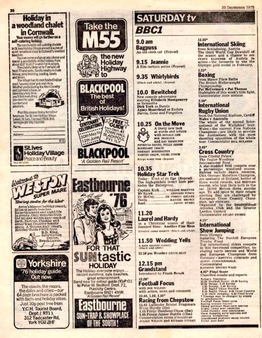 Graeme Wood on Twitter "TV 📺20/12/75 BBC1 5.5Basil Brush's Christmas