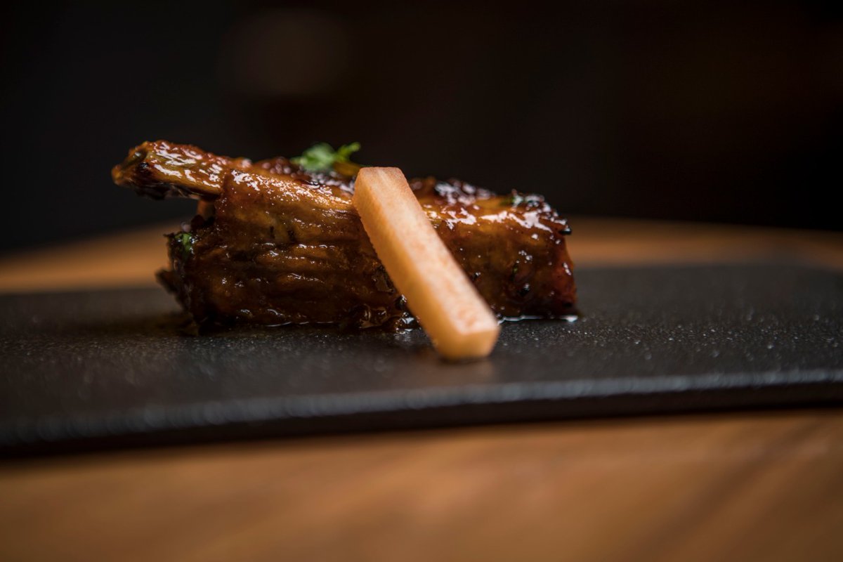 sweet pickle ribs, sundried mango, onion seeds #onthemenu since the inception of  #IndianAccentNYC
#newyork #nyc #dinnermenu