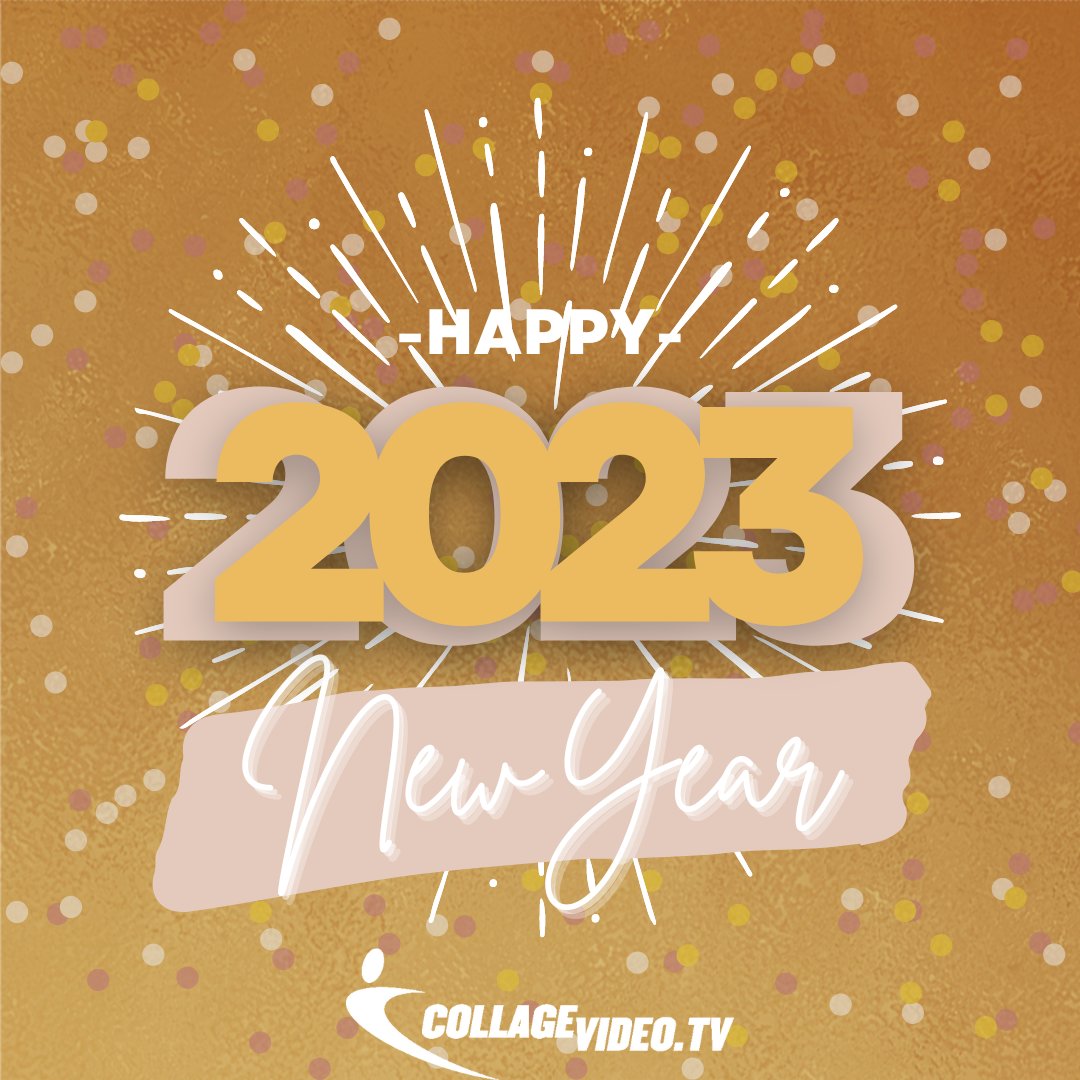 CollagevideoTV's tweet photo. From all of us at Collage TV, we hope you have a happy and safe New Year! 

#HappyNewYear #happynewyear2023 #fitness #healthyliving #CollageTV #streaming https://t.co/t7EiKy7jxs