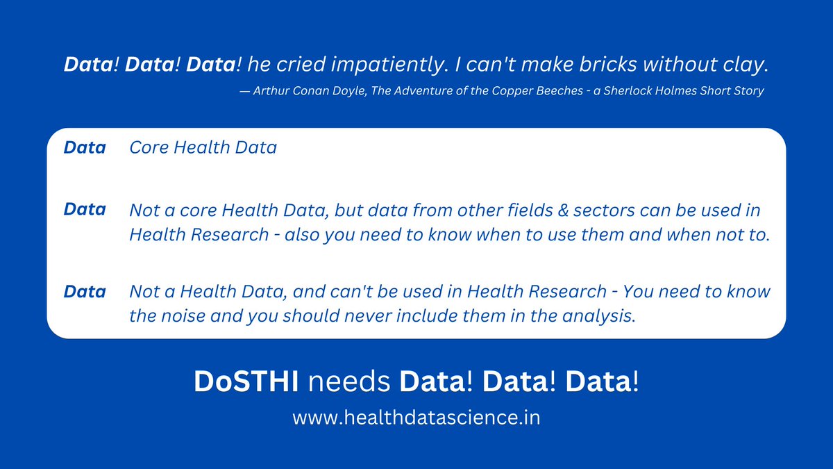 tsolomon91's tweet photo. Why there is Data! Data! Data! ?
https://t.co/xhgQ4gPURq

#healthdatascience #healthdata #epidemiology #globalhealth #friendship #INHDS #opensource #opendata #openhealthdata #globalhealthdata #healthcaredata #healthcare #India

@221B @Sherlock221B #Sherlock #SherlockHolmes https://t.co/ZcSTVU0xhk