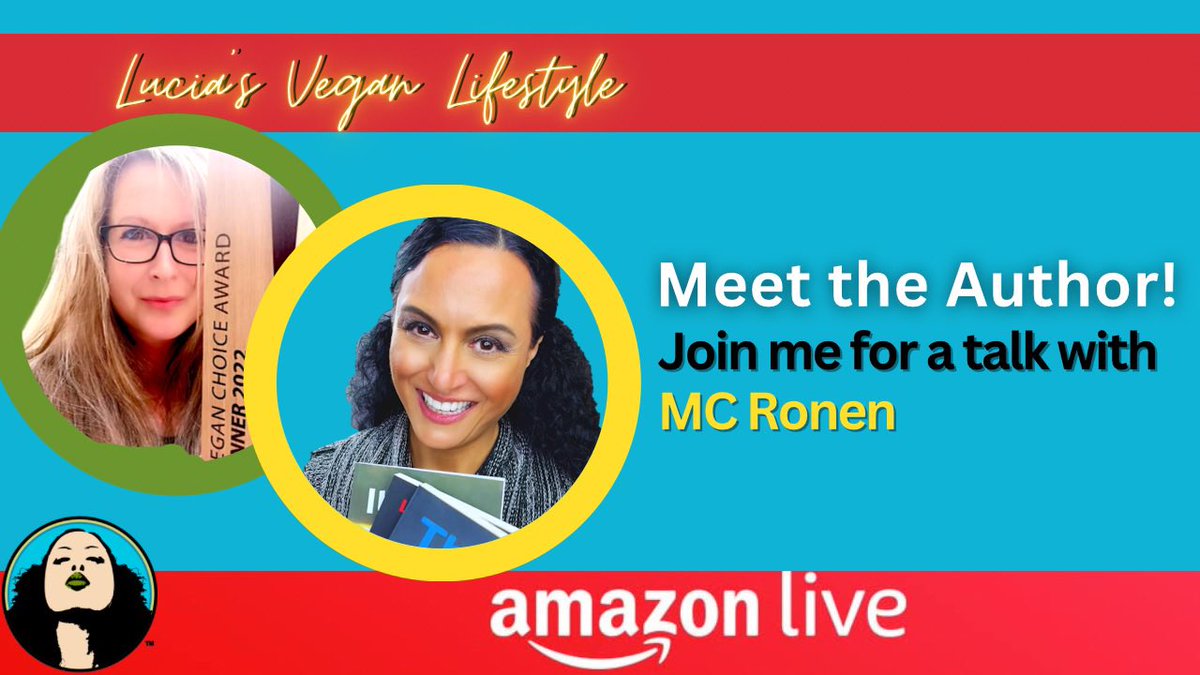 LuciaVeganTV's tweet photo. ICYMI watch the @LuciaVeganTV #interview with #vegan #author @MCRonenAuthor and buy her #dystopian #thriller #veganbooks in time for the #holidays!
๐๐ฑ๐
https://t.co/YFzGBa3XYg
#vegangiftguide #vegangifts https://t.co/fHYL2NJklg
