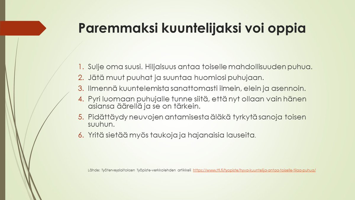 AnnukkaMeronen's tweet photo. ”Useimmat ihmiset eivät kuuntele tarkoituksenaan ymmärtää; he kuuntelevat tarkoituksenaan vastata.” - Stephen Covey https://t.co/D7a7Tk6RfF