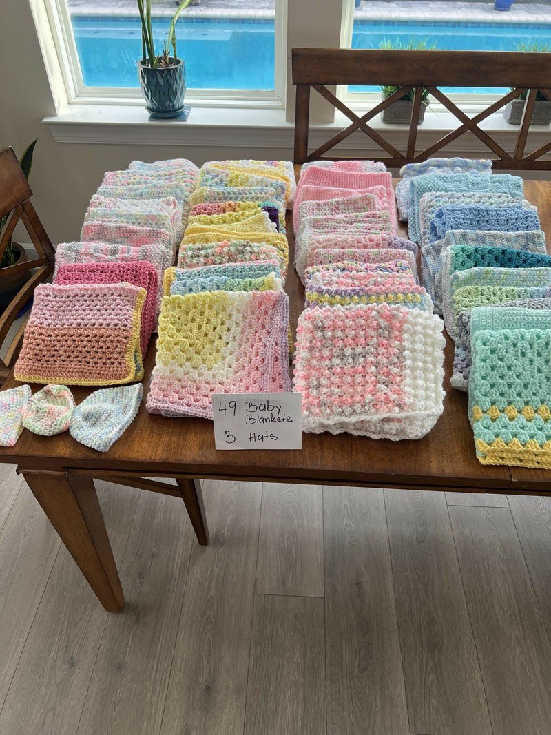 Our Keep Calm and Carry Yarn Club was hard at work preparing to give back this holiday season! They made and donated 49 preemie baby blankets and 3 hats to Wolfson Children’s Hospital- great work! #bths #studentspotlight #charactercounts