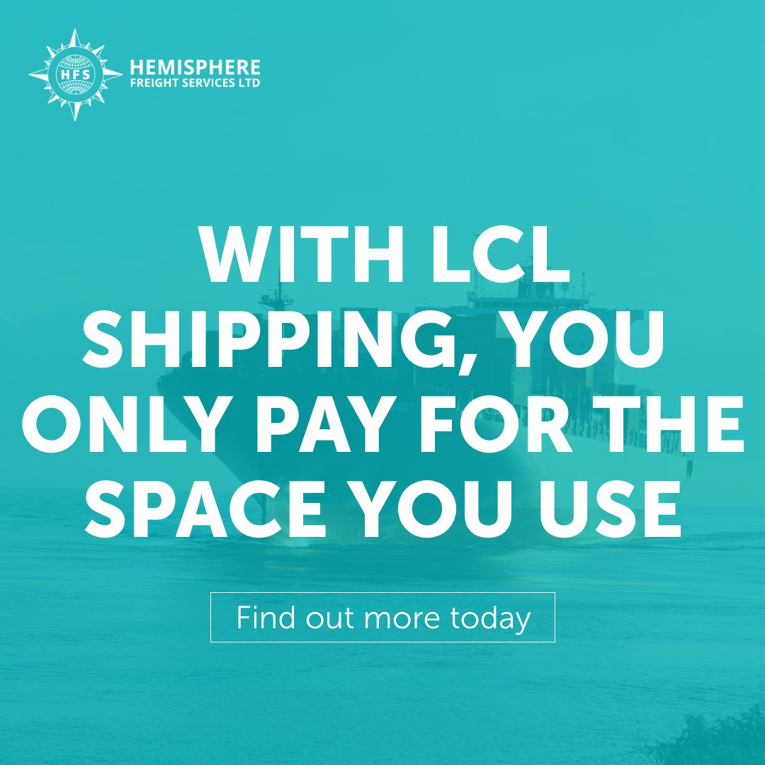 HFSGlobal's tweet photo. Shipping small consignments of goods on an ad-hoc basis can become quite expensive, especially if you find yourself hiring a whole container but not using all the space.

This is where LCL Shipping comes in. 

Find out more here 👉 https://t.co/Uorf3Wcbzn

#LCLShipping https://t.co/he2StAnses