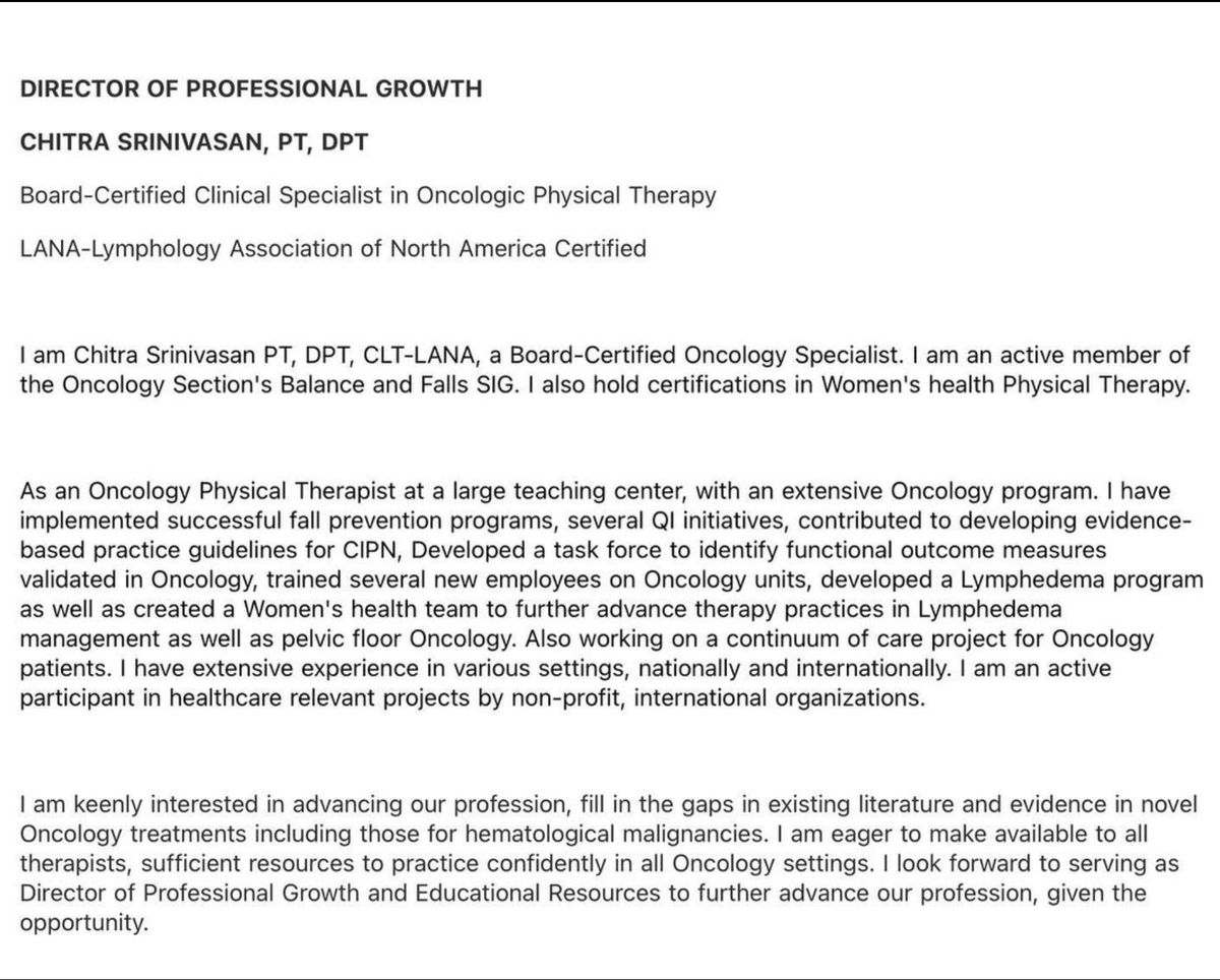 APTA Oncology Balance & Falls SIG tweet media