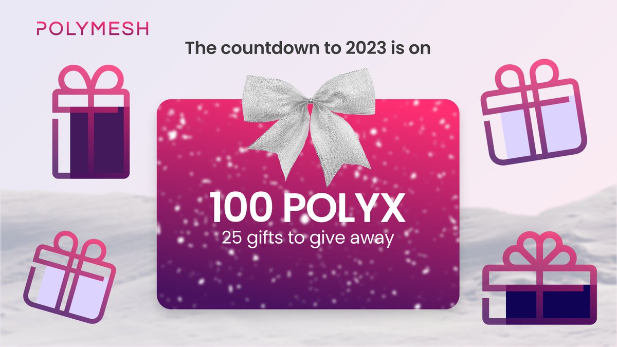 PolymeshNetwork's tweet photo. Ring in the new year with us! 🍾 We're giving 100 $POLYX to 25 lucky users who over the next 7 days:

1. Tag 3 friends in a reply to this tweet
2. Re-tweet this tweet
3. Follow @PolymeshNetwork on Twitter and join our mailing list at https://t.co/w6p0gR52P2 

#crypto #giveaway https://t.co/B3ktCkEIuj