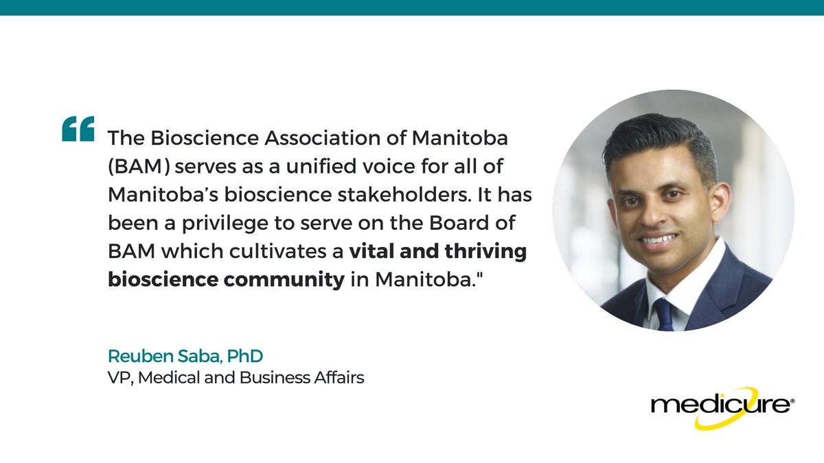 Community is a core value at Medicure. We embrace opportunities to have a positive impact on our local communities. We are proud members of <a href="/BioscienceMB/">Bioscience Association Manitoba</a> - whose mission is to enable commercial success for #Manitoba's #bioscience companies by acting as a catalyst for innovation.