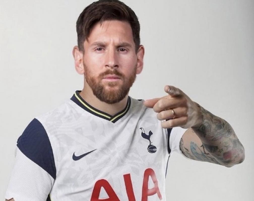 TrollFootball's tweet image. The real challenge for Messi now would be to win a trophy with Tottenham.