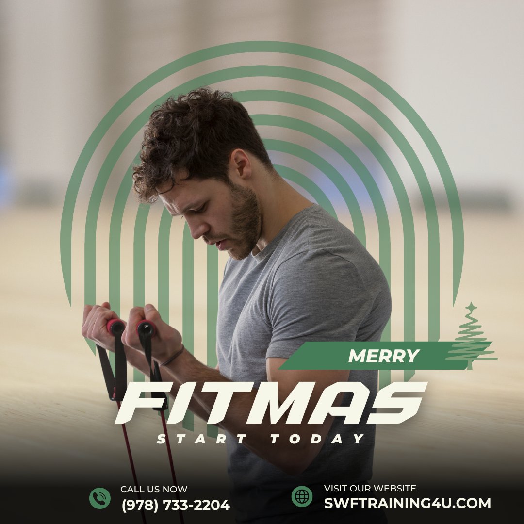 SwfTraining4u's tweet photo. Merry Fitmas to all and to all a swole night!
Start your Fitmas Season off with the right tools from SWFT! Let's get started, with our NO OBLIGATION session for free today!

#itnesssesh #fitmas #merryfitmas #feelinswole #swolevibes #personaltrainer #fitnessgoals https://t.co/Vq3AdQby0Q