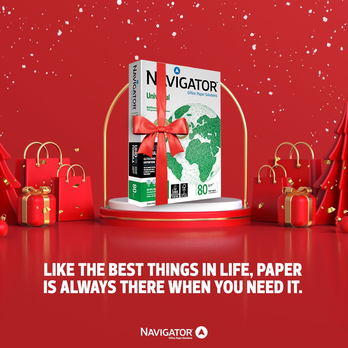 navigatorpaper's tweet photo. Paper is the snow-white background for kids' drawings and letters to Santa. It's the carrier of many Christmas messages, the enclosure of love and affection.
Like the best things in life, paper is always there when you need it!

#NavigatorPaper #30years #officepaper #premiumpaper https://t.co/OfbQg68pCj