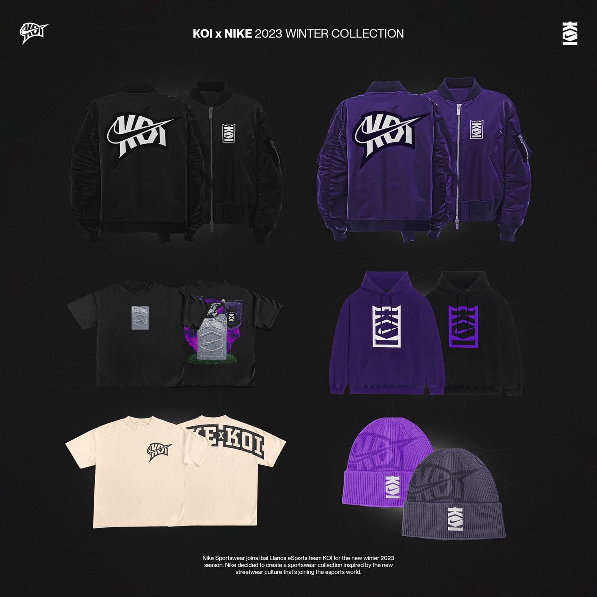 ☆ Molbo on Twitter: "The @NIKE x @KOI Streetwear Collection 2023 → Concept merch proposal 💜 https://t.co/pFeBLlmy8R" / Twitter