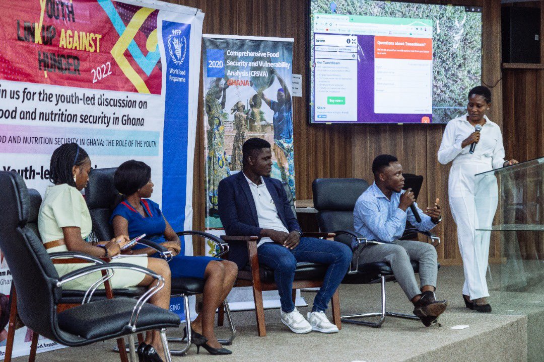 EnyonamManye's tweet photo. Insightful, Engaging &amp; Interactive discussion led by myself &amp; panel members today at the maiden edition of #YLAH2022 organized by @WFP_Ghana . @plantgirlgh @HAFARMS1 @TheYoungFarmer https://t.co/nnlEr7Fm2q