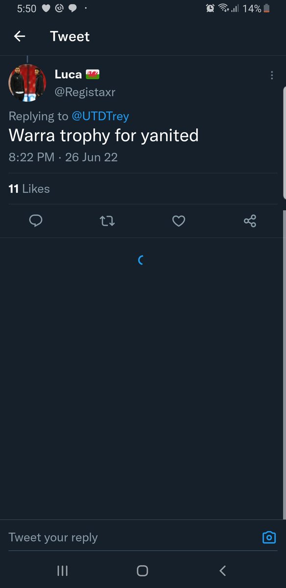 SamSher96849644's tweet photo. @Utdalex_17 @HultamanUTD @Martialll9 @UtdPlug You guys must be new to twitter..🤦‍♂️ https://t.co/y0Y0yU2EoG