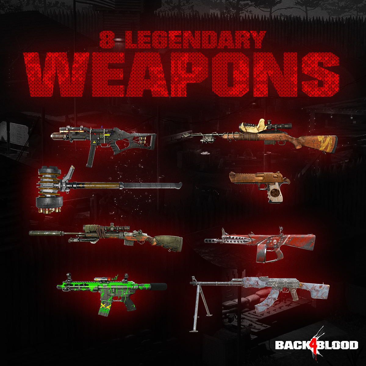 On the eighth day of Riddenmas, Phillips gave to me: eight legendary weapons.