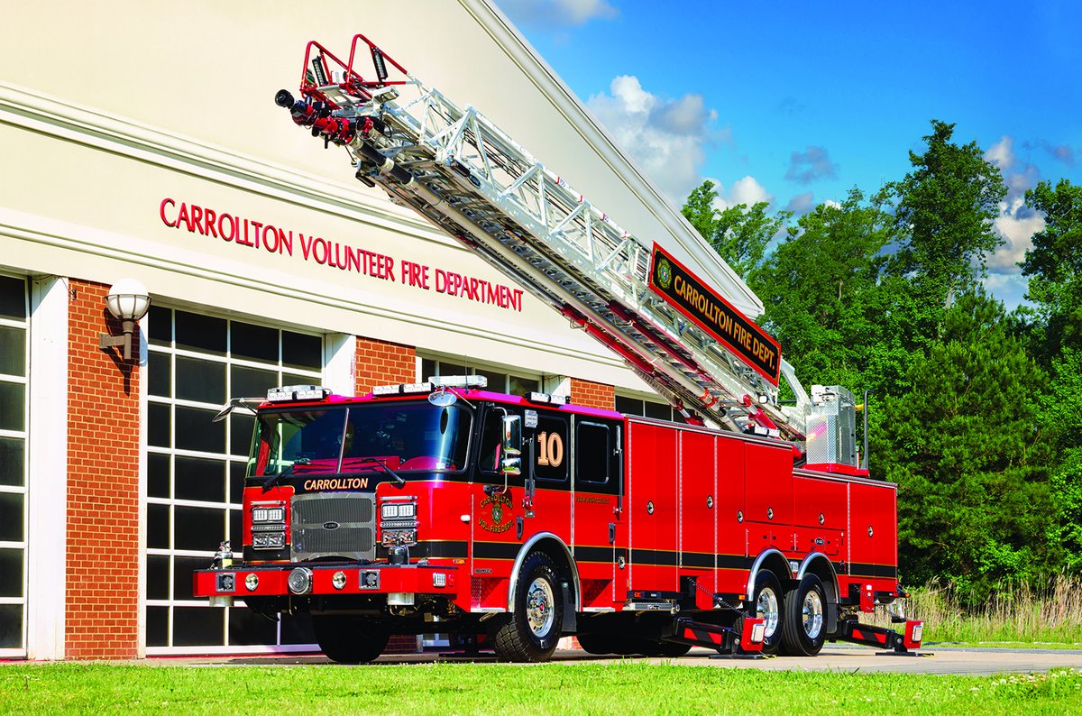 This E-ONE HR 100 Ladder truck for the Carrollton Volunteer Fire Department is one of our 2023 E-ONE Calendar trucks! Get your calendar today at bit.ly/3v3uGFn. Cost is $19.95, which includes shipping. #EONEstrength #firetruck #firefighter #calendar #CarrolltonVa