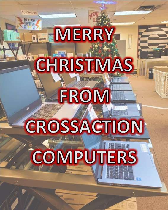 CrossactionUT's tweet image. CHRISTMAS IS ALMOST HERE!
For all you late shoppers, it&apos;s NOT too late to get the perfect present for your loved ones. We have new laptops in stock, ready to be wrapped and put under the Christmas tree!🎄 
#CROSSACTION #COMPUTERS #CHRISTMAS #LATESHOPPERS