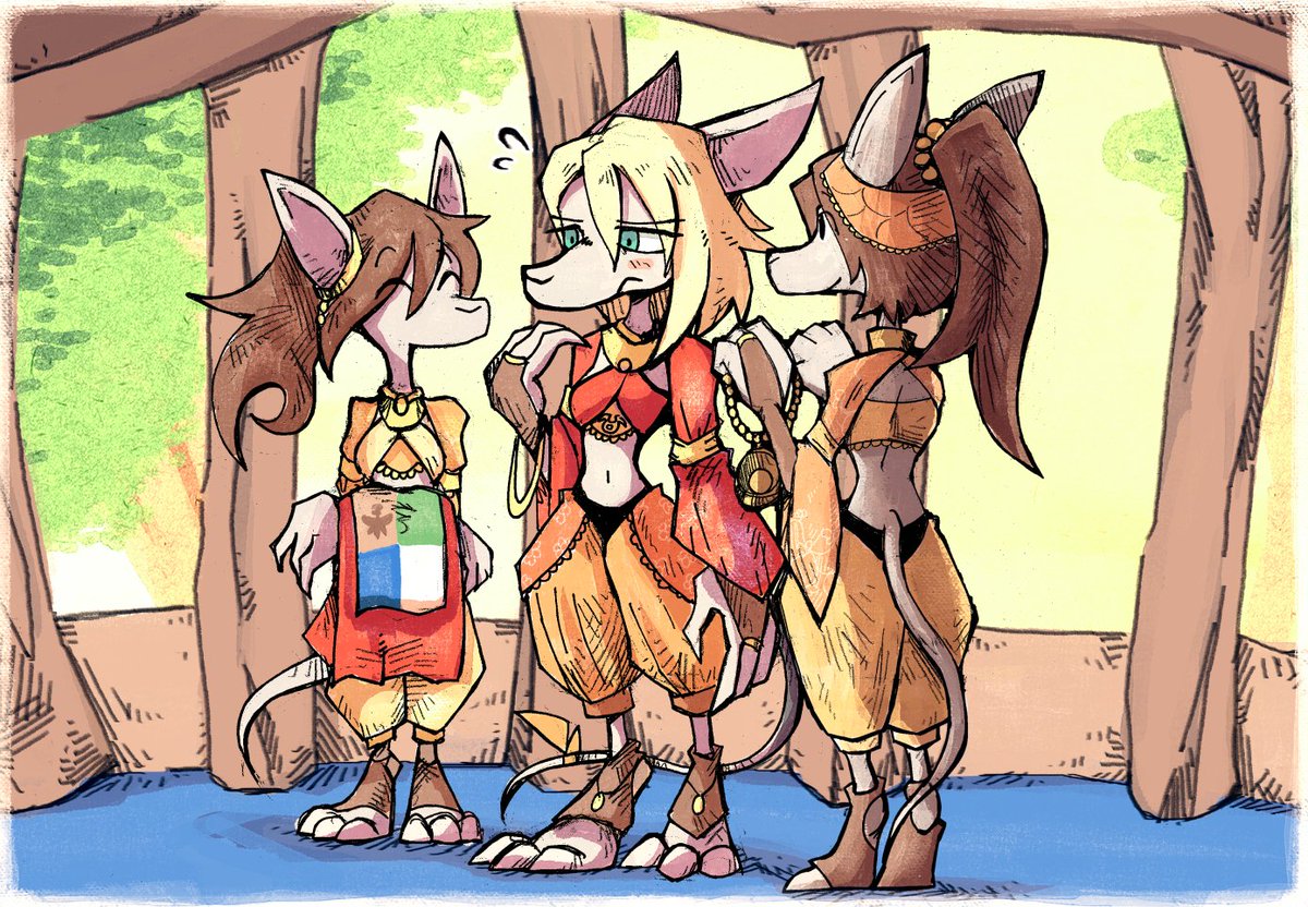 Some more Final Fantasy 9 drawings, also celebrating the 35th anniversary of the series as a whole. Congrats, my favorite JRPG series!