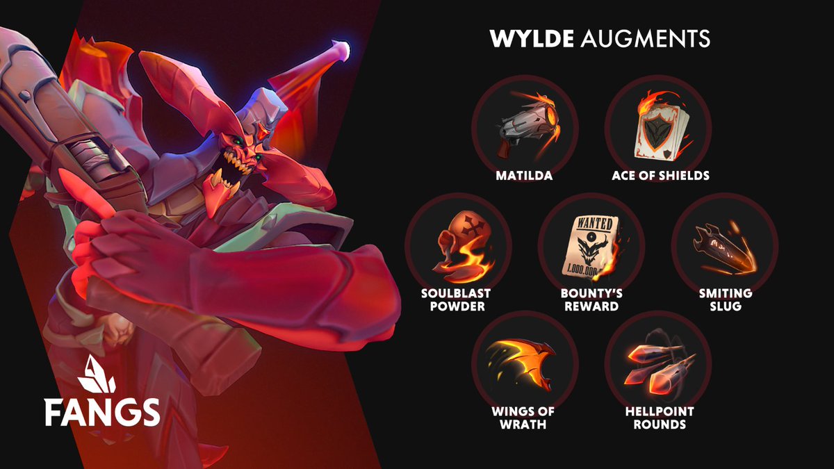 SoulforgeArena's tweet photo. Has anyone found their favorite Augments for Wylde yet? 😈
Share your builds in the comments! 👇
#Fangs #playFangs #gamedev https://t.co/4BfMmFXJ3m